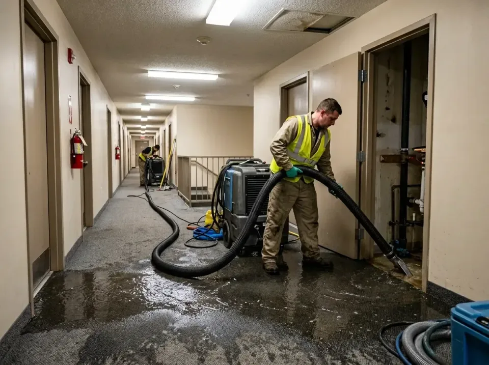 multi-unit-apartment-hallway-f-005 — frequently asked questions, Emergency Burst Pipe Water Extraction & Removal in Mitchell…